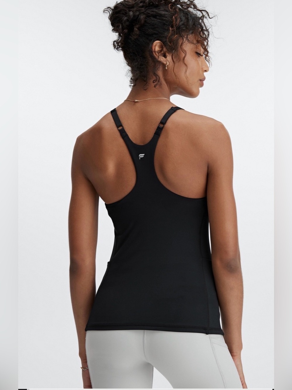 Fabletics Black Racerback Workout Tank